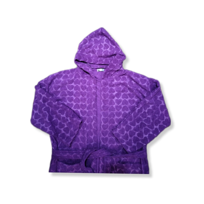 حوله پالتویی زمانیان مدل خانگی طرح قلب سایز 120