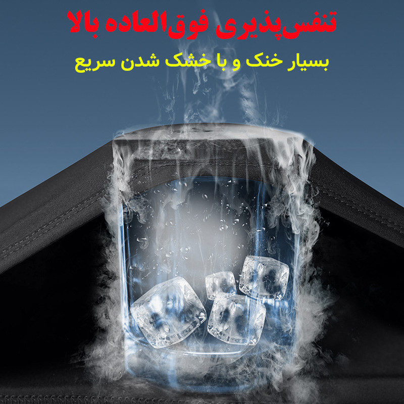 مایو پادار مردانه مدل دو لایه کد 1001 رنگ سبز آبی