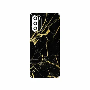 MAHOOT Graphite_Gold_Marble Cover Sticker for Motorola Moto G52