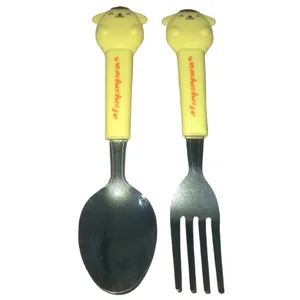 ست قاشق و چنگال کودک مدل عروسکی