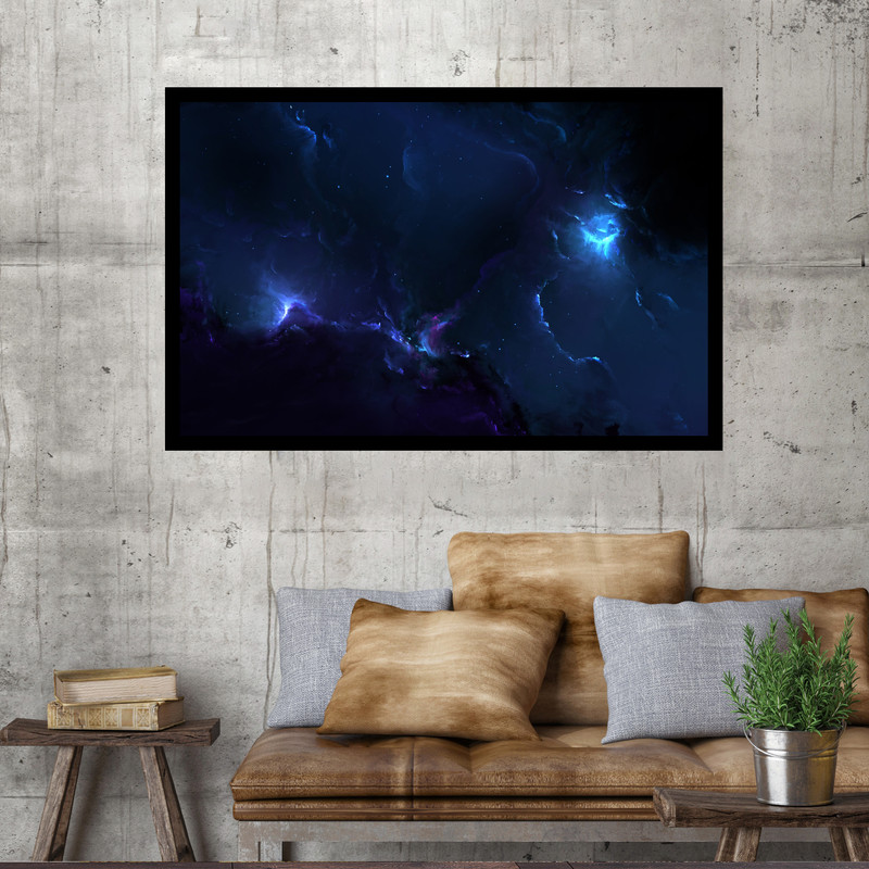 تابلو نوری بکلیت طرح فضا سحابی کیهانی مدل B-MO1728