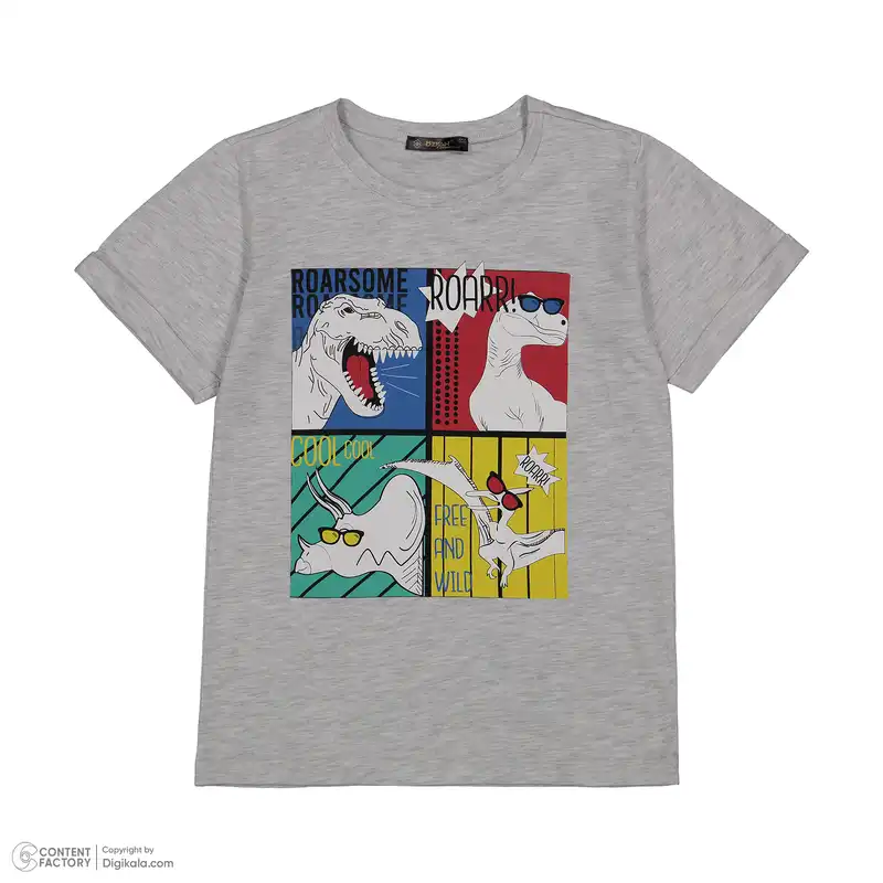 ست تی شرت و شلوارک پسرانه اوزکان مدل 4318533