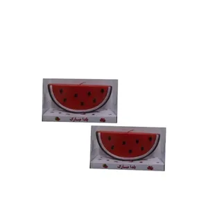 شمع طرح هندوانه یلدایی مدل he1 مجموعه 2عددی