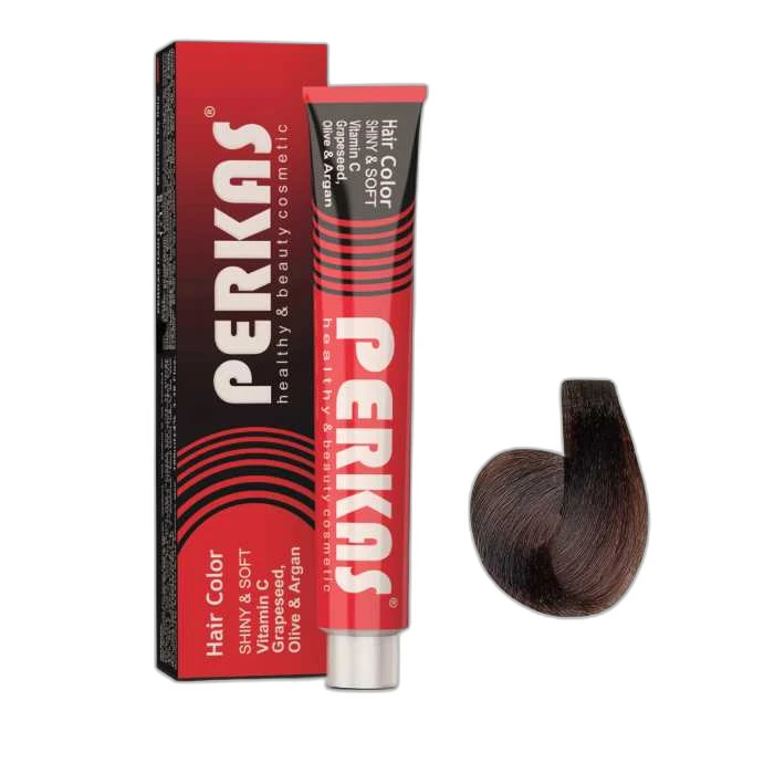 رنگ مو پرکاس شماره FM3 حجم 100 میلی‌لیتر رنگ قهوه‌ای طبیعی