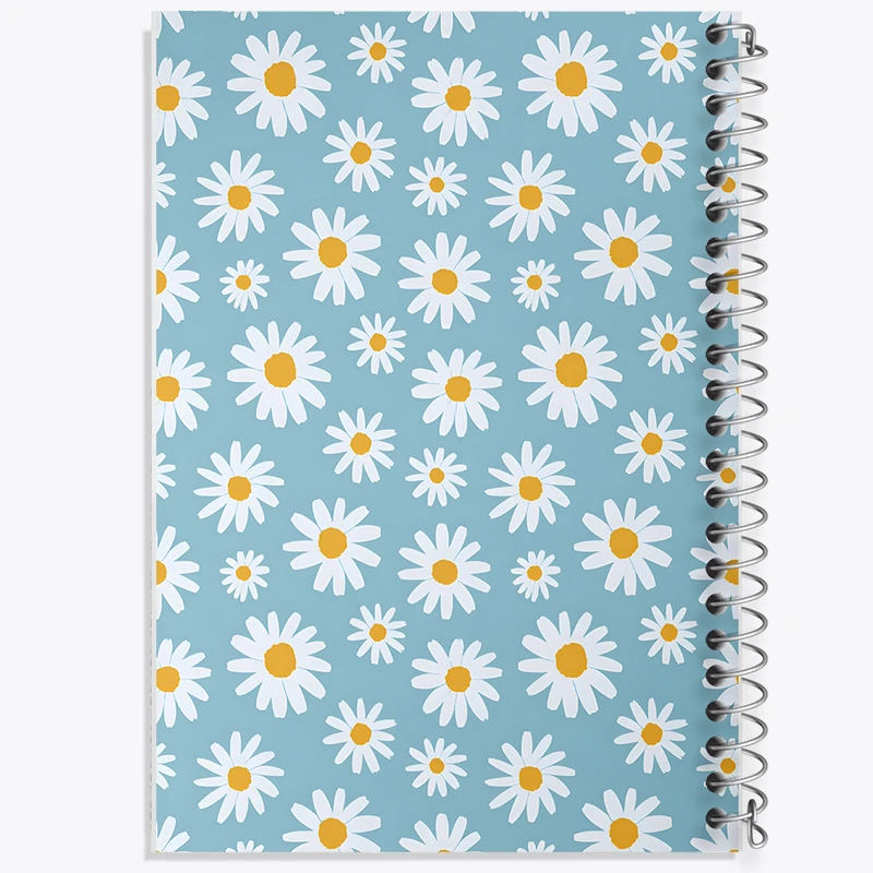 دفتر شطرنجی 50 برگ خندالو طرح پترن گل گلی کد N5235