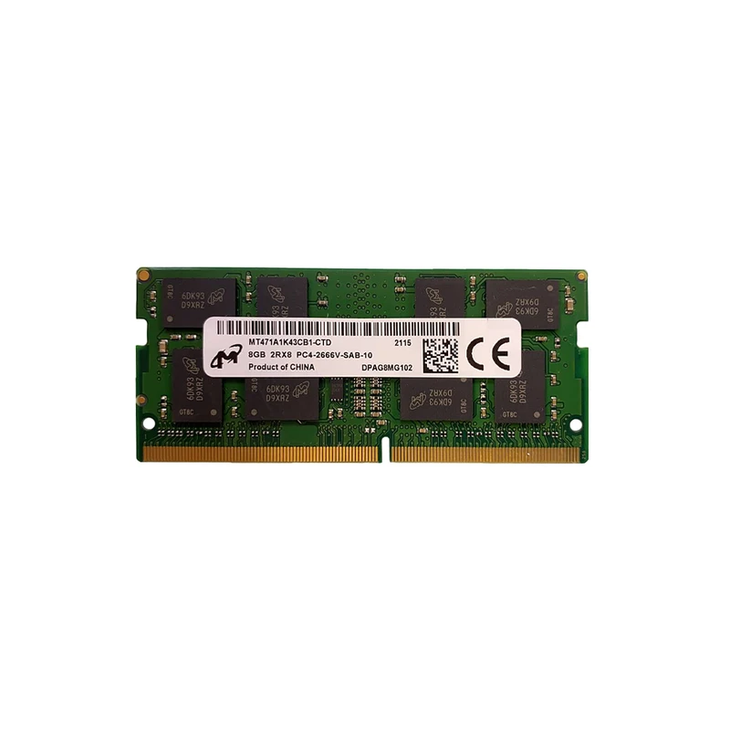 رم لپ تاپ DDR4 تک کاناله 2666 مگاهرتز CL10 میکرون مدل MTA8ATF1G64HZ ظرفیت 8 گیگابایت