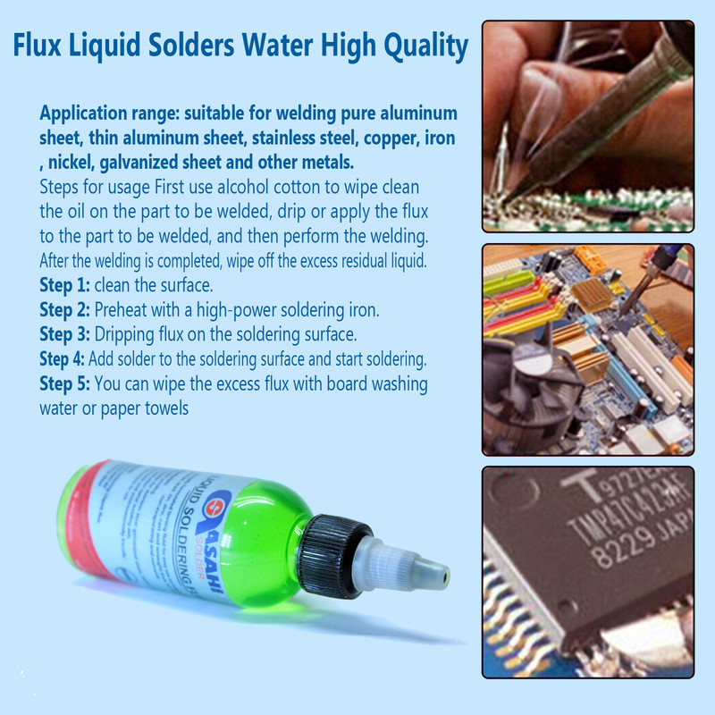 مايع لحيم كاري آساهي مدل Green 60 حجم 60 ميلی لیتر