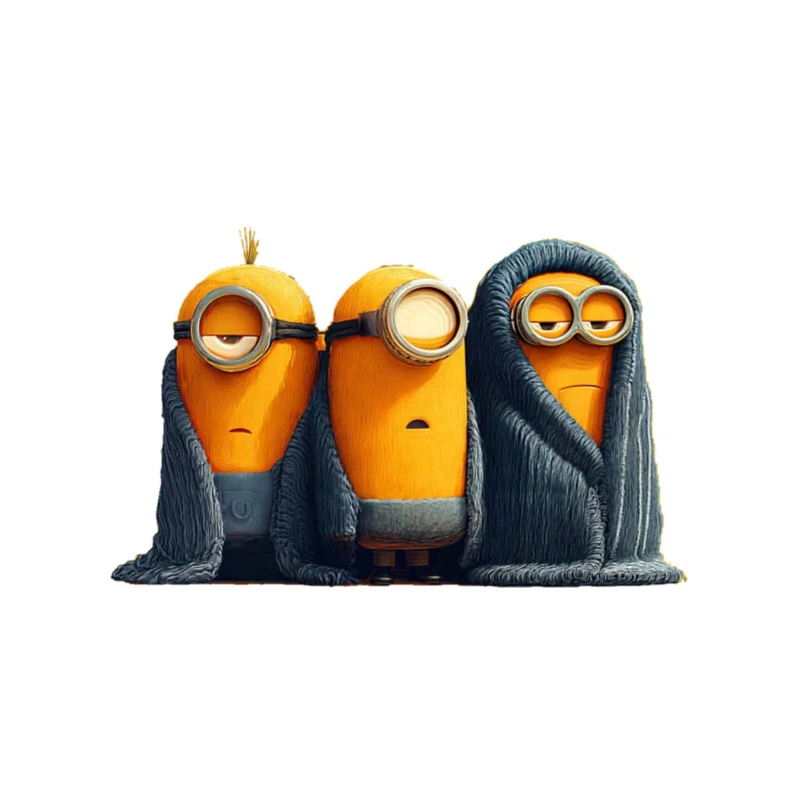 استیکر پارچه و لباس پاد آفرین مدل کارتونی مینیون ها بامزه جذاب کد 1379