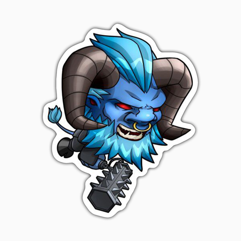 استیکر لپ تاپ و موبایل بووم طرح بازی Dota2 مدل Spirit Breaker کد ZX056