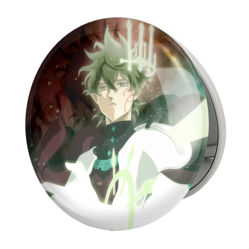 آینه جیبی خندالو طرح یونو گرینبریال انیمه بلک کلاور Black Clover مدل تاشو کد 11711 
