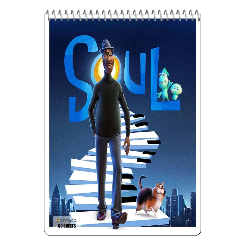 دفتر نقاشی 50 برگ سیمی کارنیکا طرح روح Soul کد 30642