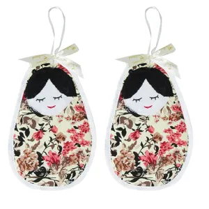 دستگیره آشپزخانه سلطانی طرح عروسکی مدل گل بسته 2 عددی