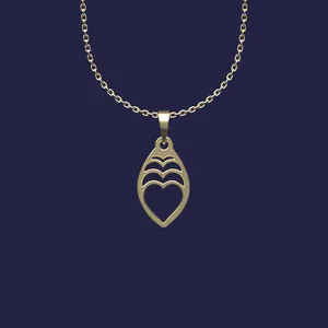 گردنبند طلا 18 عیار زنانه مدوپد مدل هندسی کد Y2-1-1029