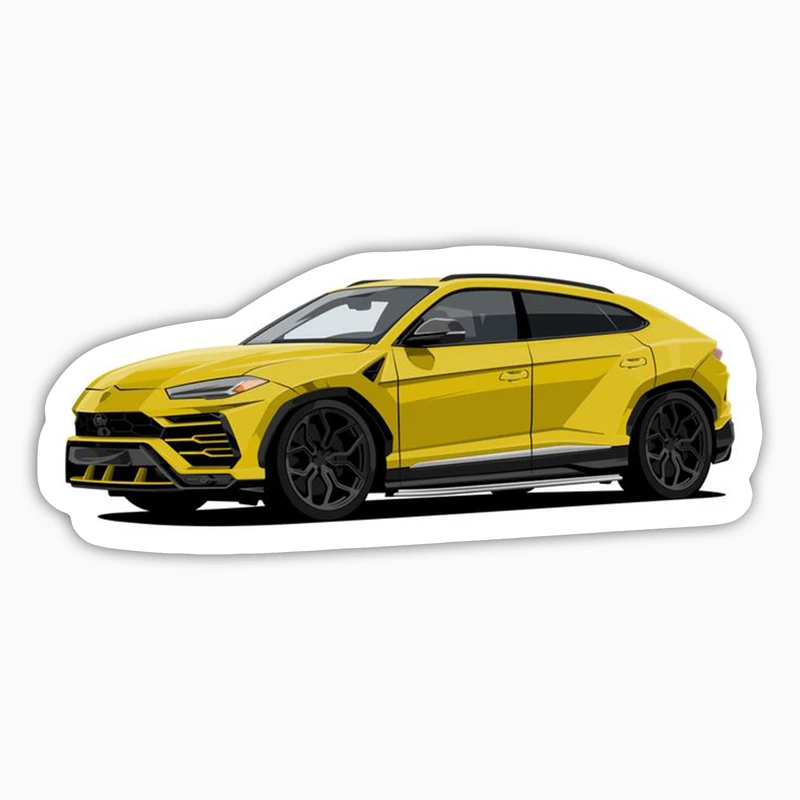 استیکر لپ تاپ و موبایل بووم طرح ماشین مدل Lamborghini Urus کد AG14