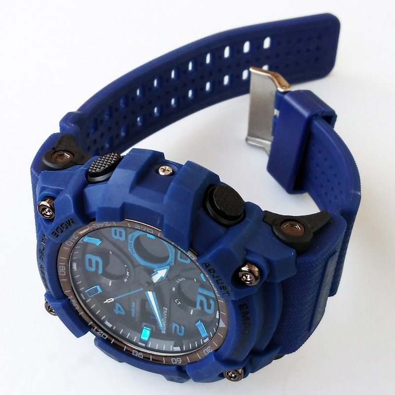 ساعت مچی عقربه‌ای مردانه  کوارتز امپاور مدل دوزمانه ضدآب اسپرت SPORT کد 1230