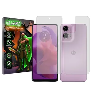 Guard transparent screen protector suitable for Motorola Moto G24 Mobile phone with back protector