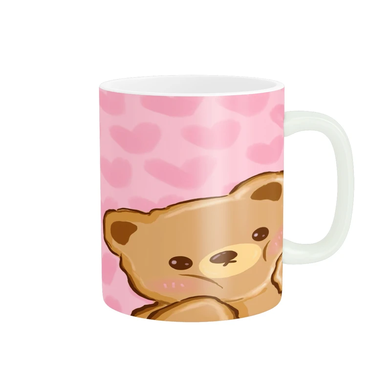 ماگ پادآفرین مدل فانتزی طرح خرس کیوت و بامزه کد p9881