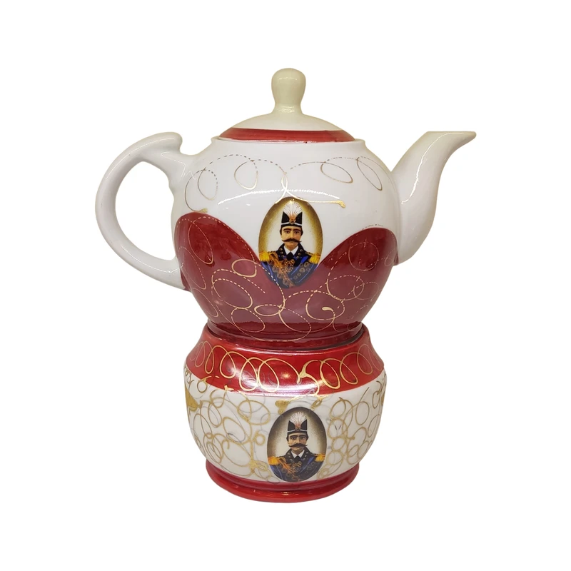 قوری و وارمر  مدل شاه عباسی کد 88