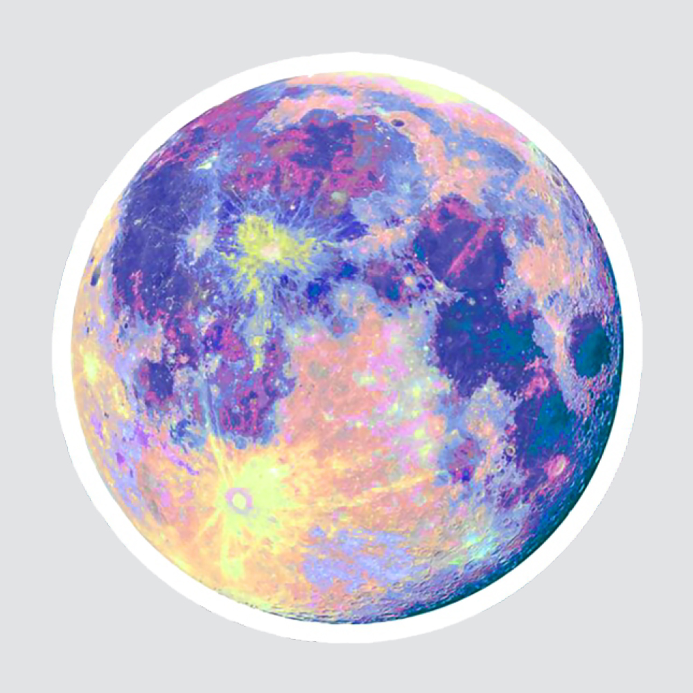 استیکر لپ تاپ پیکسل میکسل مدل ماه کامل