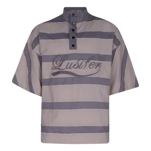 پولوشرت آستین کوتاه یقه ایستاده مردانه لوسیفای مدل M21826