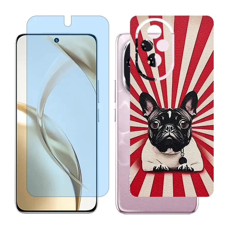 محافظ صفحه نمایش مات آنتی بلو گلس مدل Together مناسب برای گوشی موبایل آنر 200 / Honor 200 به همراه برچسب پوششی پشت گوشی