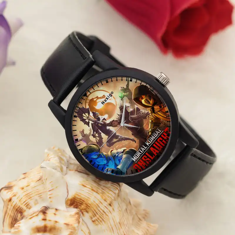ساعت مچی عقربه ای ناکسیگو مدل Mortal Kombat کد LF6773
