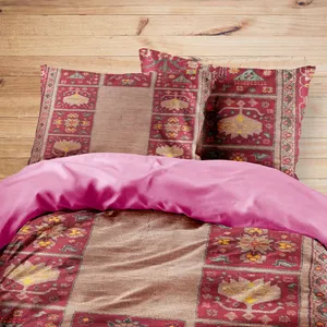 سرویس روتختی مدوپد طرح فرش کردستان نقشه قشقایی مدل C-Ghashghaee07 یک نفره 4 تکه