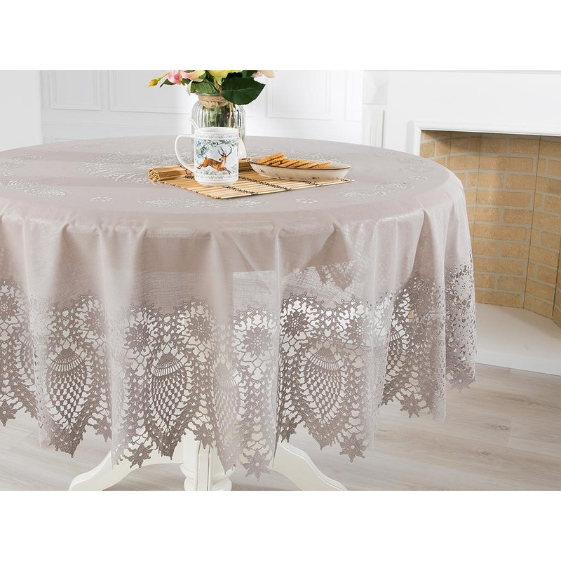 رومیزی انگلیش هوم مدل Fiorina سایز 152x152 سانتی‌متر