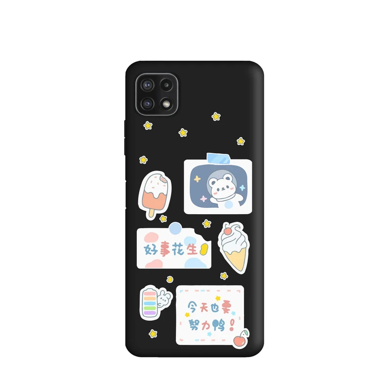 کاور قاب گارد طرح بستنی کد a4684 مناسب برای گوشی موبایل سامسونگ Galaxy A22 5G