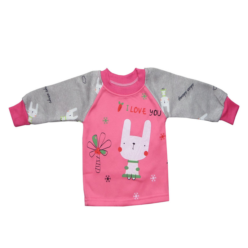 ست سویشرت و شلوار دخترانه مدل خرگوش 0001