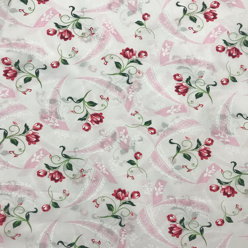 پارچه ملحفه مدل گل لادن کد 02