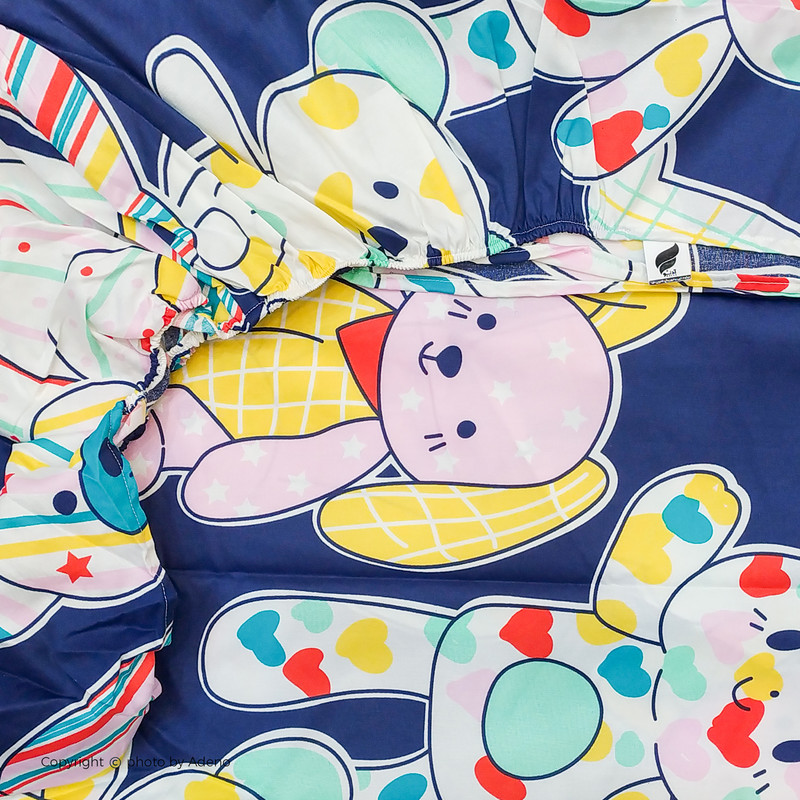 ملحفه آدنو مدل Ted کد IR85 یک نفره سایز 70x135 سانتی متر