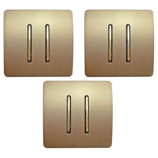 کلید دوپل صنایع آسیا الکتریک مدل BZH بسته 3 عددی