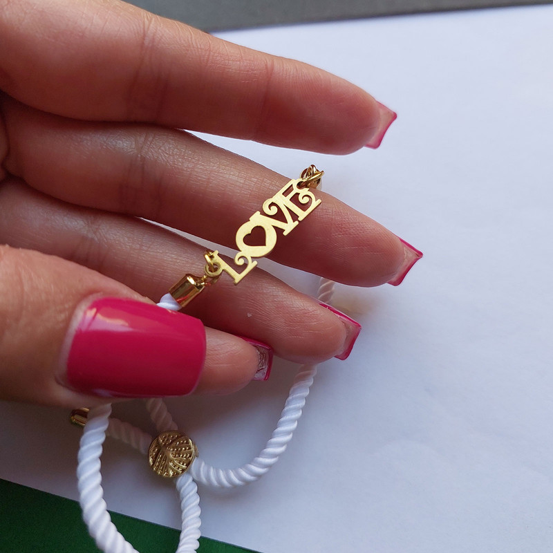 دستبند زنانه مدل آسانسوری طرح love کد HC267 دستبند زنانه مدل آسانسوری طرح love کد HC267