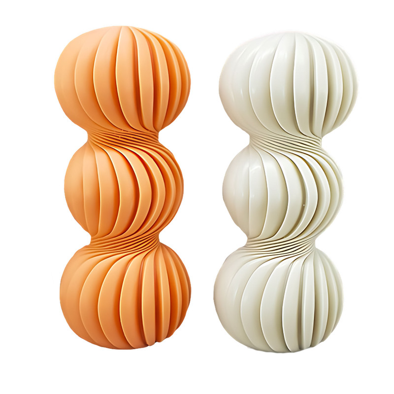 قالب شمع مدل ستون گوی پیچ طرح سه گوی شیاردار کد C12CM