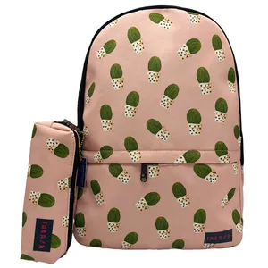 کوله پشتی ساراسا طرح کاکتوس مدل Cactus 02 به همراه جامدادی