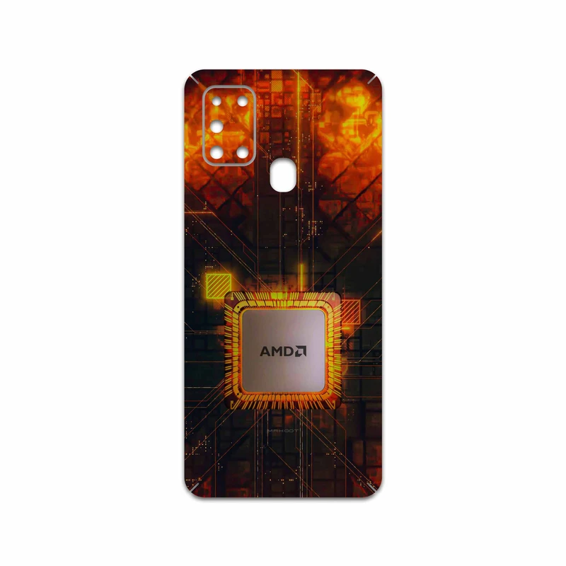 برچسب پوششی ماهوت مدل AMD Brand مناسب برای گوشی موبایل سامسونگ Galaxy A21s