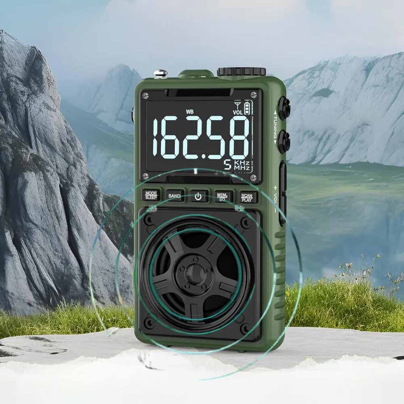 رادیو اسپیکر FM، AM، SW گرین لاین مدل ویوگر دارای پورت تایپ c