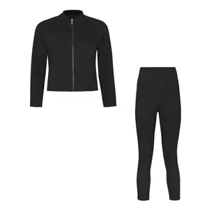 ست سویشرت و شلوار ورزشی زنانه مدل ساده کد 7745