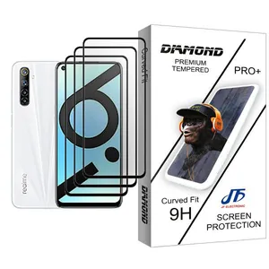 JF Diamond Glass MIX003 Screen Protector For Realme 6i (India) Pack Of 3