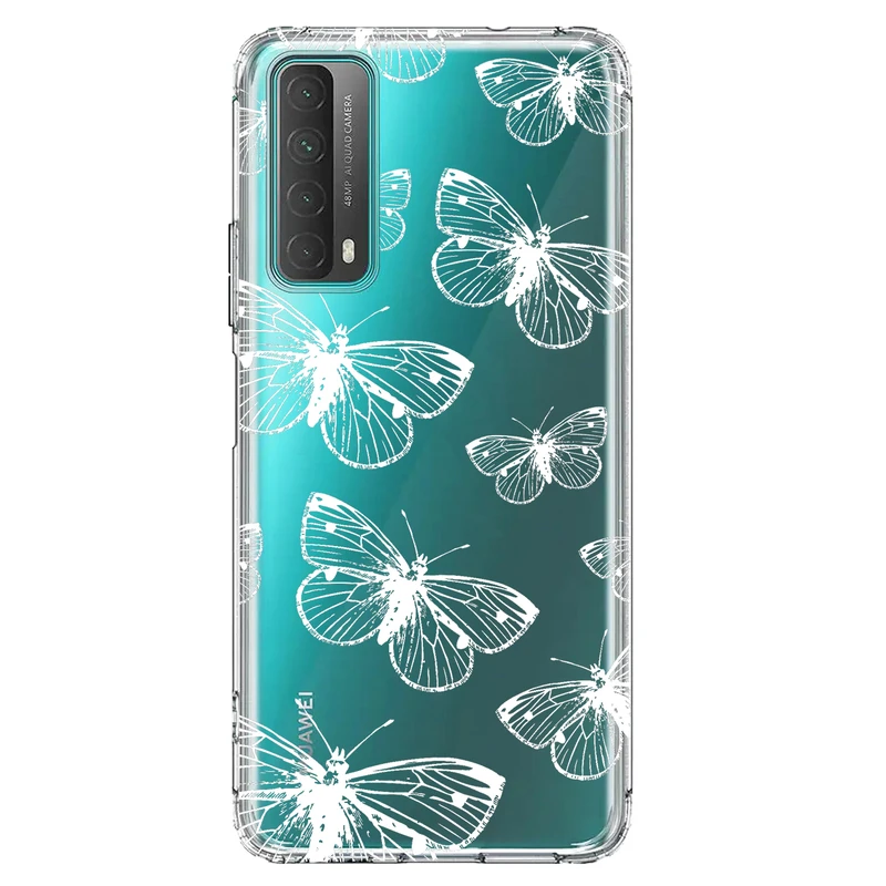 کاور مگافون طرح پروانه مدل C54-W مناسب برای گوشی موبایل هوآوی Y7A 2020 / Psmart 2021