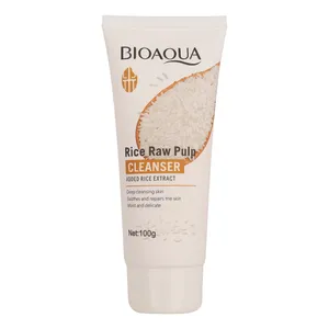فوم شست‌وشوی صورت بی آکوا مدل Rice Raw مناسب برای انواع پوست وزن 100 گرم
