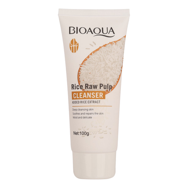 فوم شست‌وشوی صورت بی آکوا مدل Rice Raw مناسب برای انواع پوست وزن 100 گرم