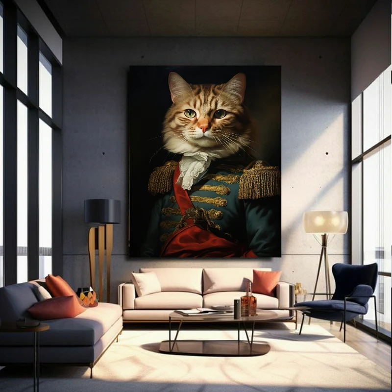 پوستر پارچه ای طرح حیوان مدل گربه کد PP2786