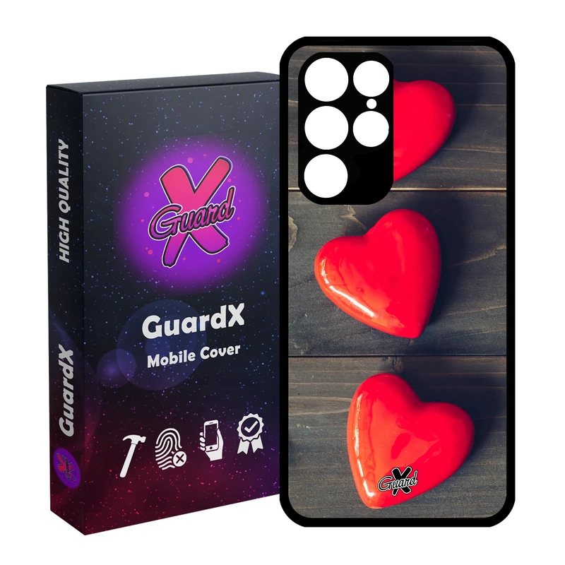 کاور گارد ایکس طرح Love مدل Glass10181 مناسب برای گوشی موبایل سامسونگ Galaxy S22 Ultra