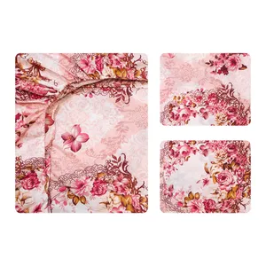 سرویس ملحفه آدنو مدل افسانه کد CH77 دونفره 3 تکه