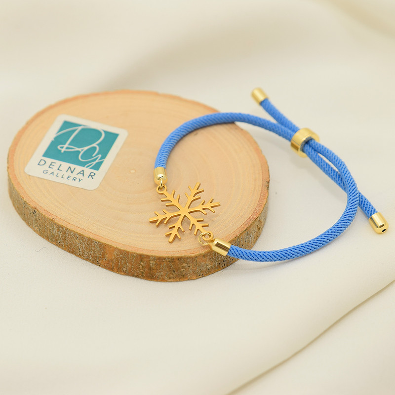 دستبند زنانه دلنار گالری مدل آسانسوری کنفی دانه برف