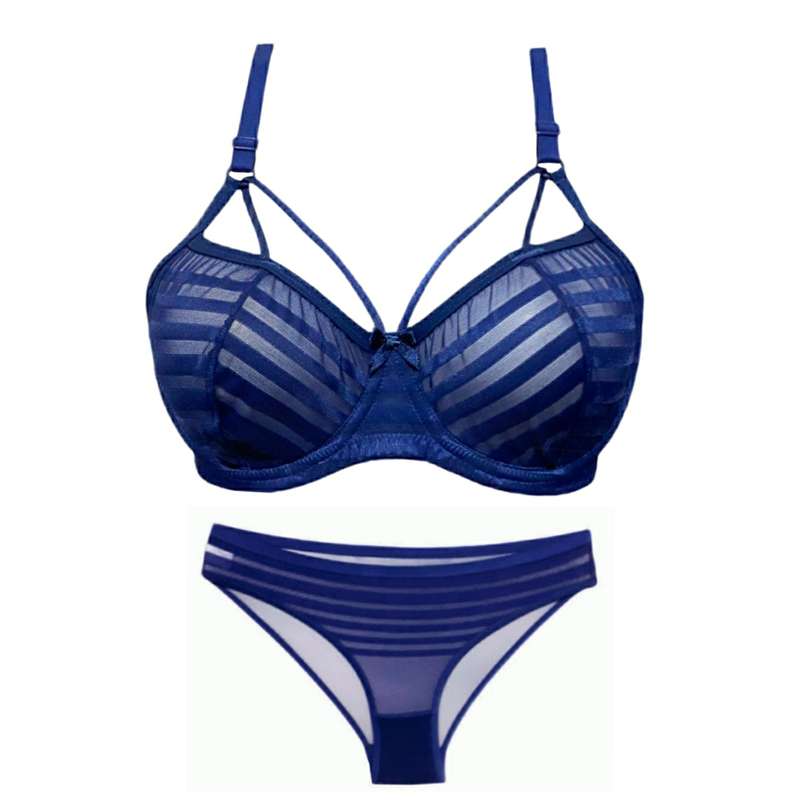 ست شورت و سوتین زنانه بی اند دی مدل اتوبانی کد 1 رنگ سرمه ای