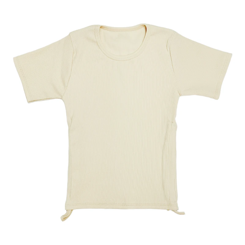 کراپ‌ تی‌شرت آستین کوتاه زنانه مدل گت دار کد EH-140