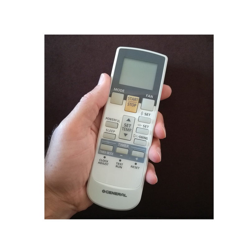 ریموت کنترل اجنرال مدل RAJ2E مناسب برای کولر گازی اوجنرال اینورتر